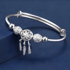 Dreamcatcher feather charm bangle - photo 6