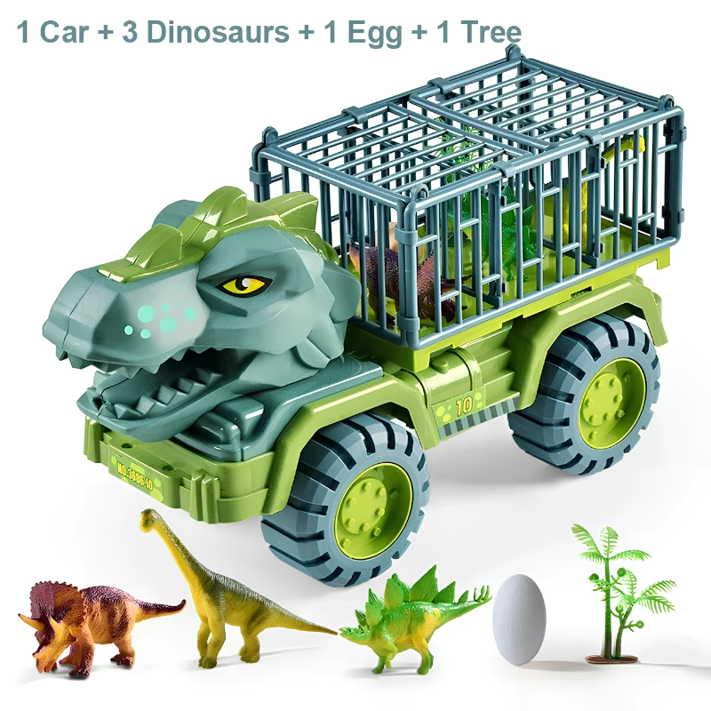 Dino transport truck toy with mini dinosaur figures - photo 7