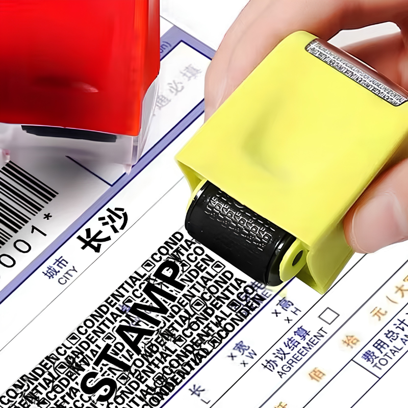 Confidential info roller stamp for post and paperwork privacy - photo 2