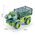 Dino transport truck toy with mini dinosaur figures - photo 5