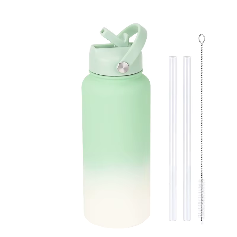 Personalised 1L water bottle with straw - photo 1
