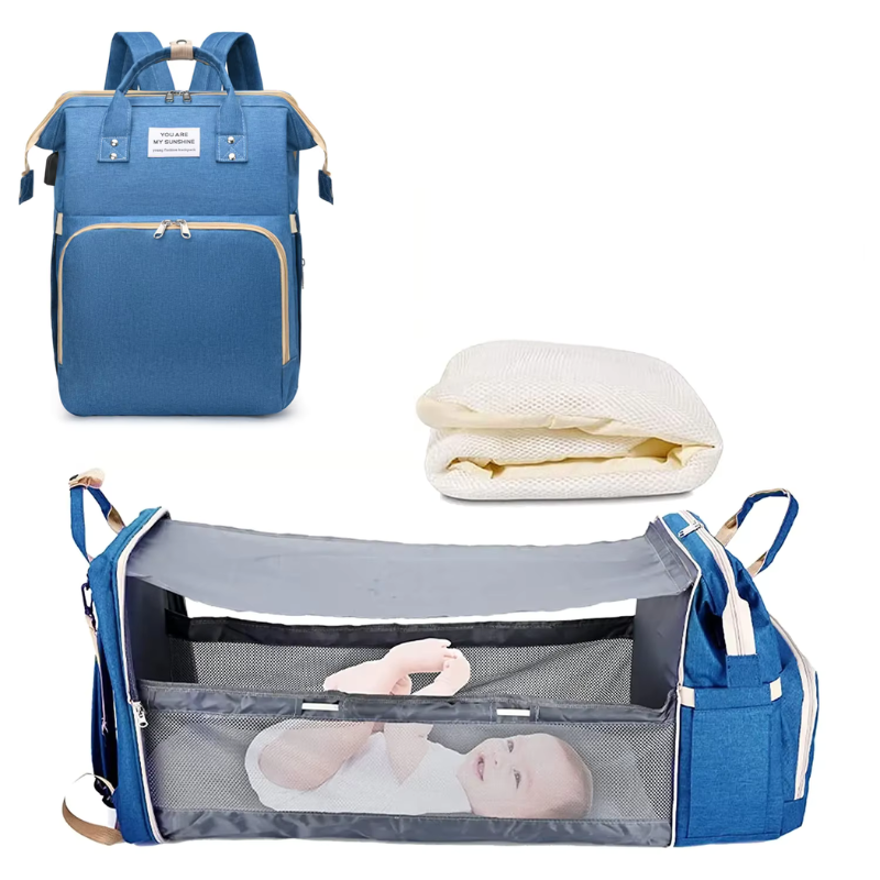 3-in-1 changing backpack with fold-out changing bed - photo 7