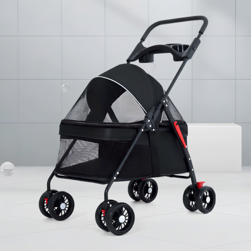 Easy-fold pet stroller for cats and small dogs - photo 6