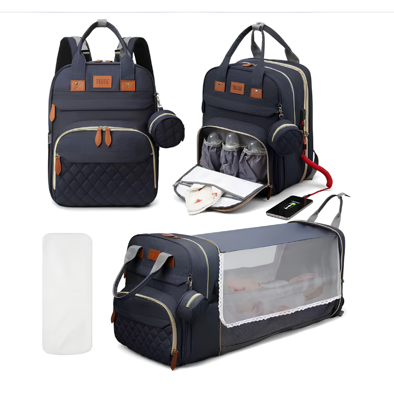 3-in-1 changing backpack with fold-out changing bed - photo 9