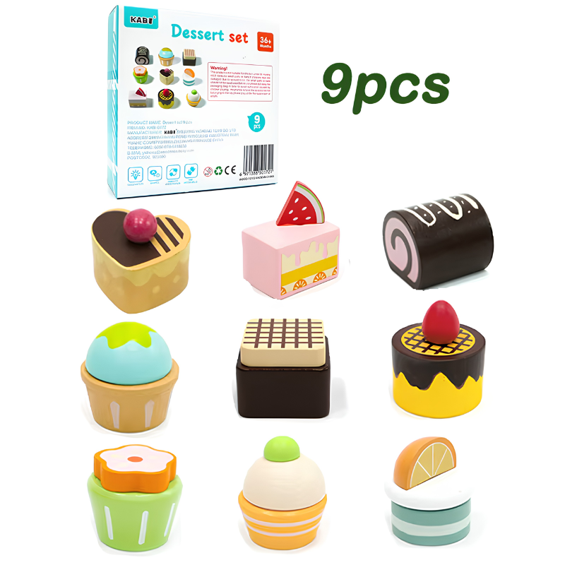 Wooden Montessori breakfast play kitchen set - photo 6