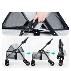 Easy-fold pet stroller for cats and small dogs - photo 5